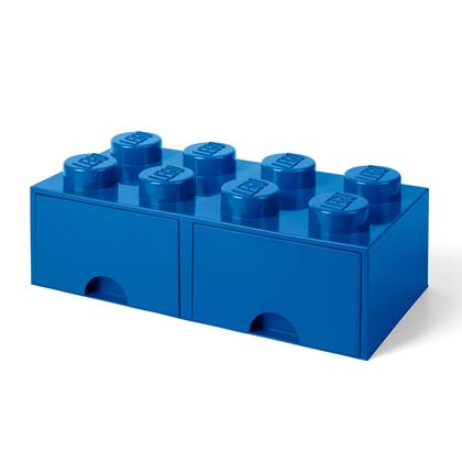 LEGO® Brick 8 Opbergbox Met Lade - Donkerblauw