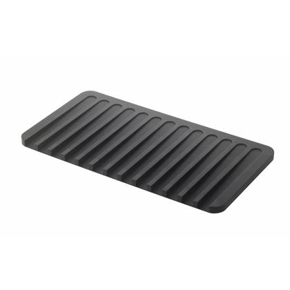 Yamazaki Silicone drainer tray - Flow - black