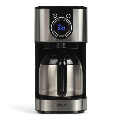 Livoo Koffiezetapparaat thermisch programmeerbaar 800 W 1 2 L zwart