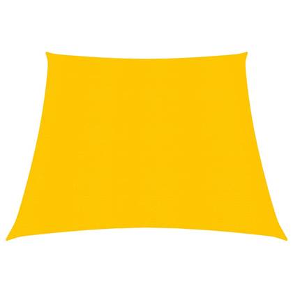 VidaXL Zonnezeil 160 g/m² 3/4x2 m HDPE geel