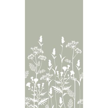 ESTAhome fotobehang veldbloemen vergrijsd mintgroen - 159214 - 1,50 x