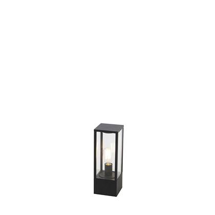 QAZQA staande Buitenlamp charlois Zwart Design L 14cm