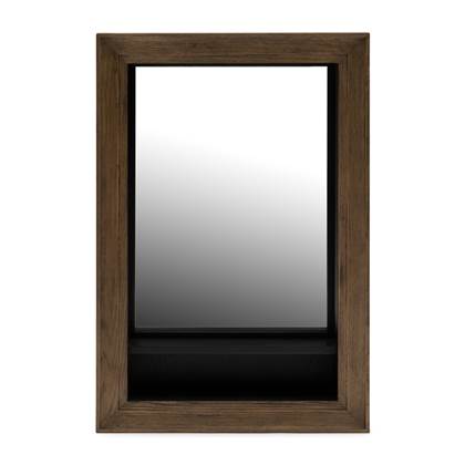 Riviera Maison Spiegel met plankje - Eivissa Mirror Shelf - Bruin