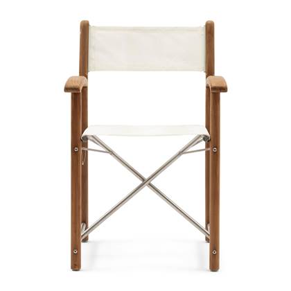 Riviera Maison Tuinstoel met armleuning - Gili Director Chair - Wit