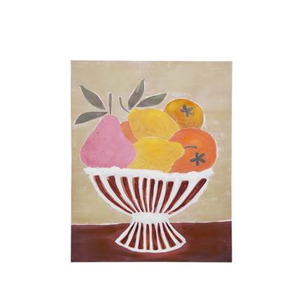 Mica Decorations Muurdecoratie Fruit - L40 x H50 cm - Canvas