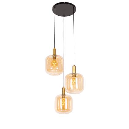 QAZQA Hanglamp zuzanna - Oranje - Design - D 50cm