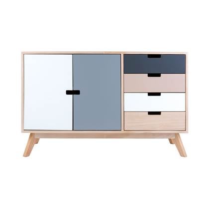 Leitmotiv - Cabinet Snap doors & 4 drawers