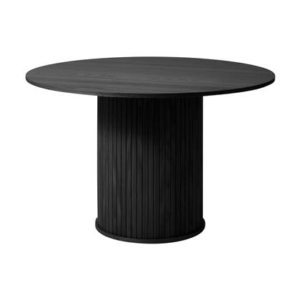 Olivine Lenn houten eettafel zwart eiken - Ø 120 cm