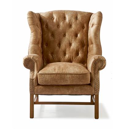 Riviera Maison Franklin Park Wing Chair Pell Camel 110x90x120
