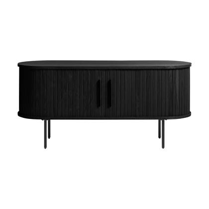 Olivine Lenn houten tv meubel zwart - 120 x 40 cm