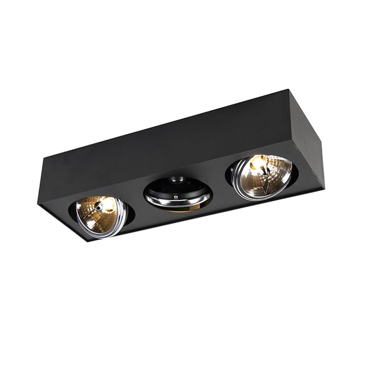 QAZQA LED Spot kaya Zwart Modern L 460mm
