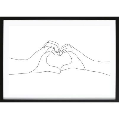 Wallified I Heart You Poster (29 7x42cm)
