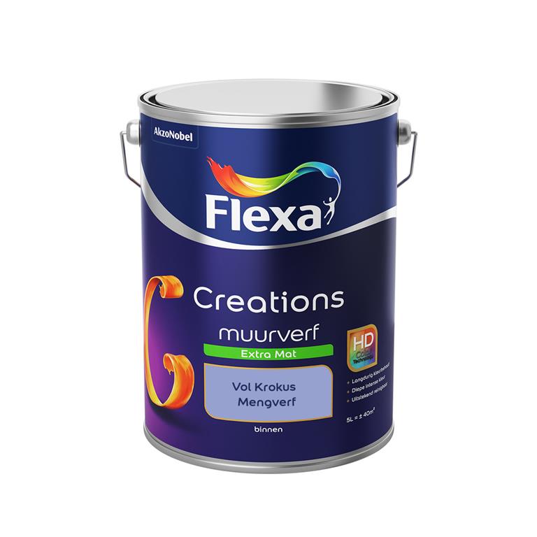 Flexa Creations Muurverf Extra Mat Vol Krokus 5 liter