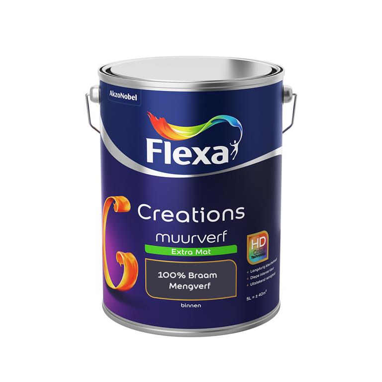 Flexa Creations Muurverf Extra Mat 100% Braam 5 liter