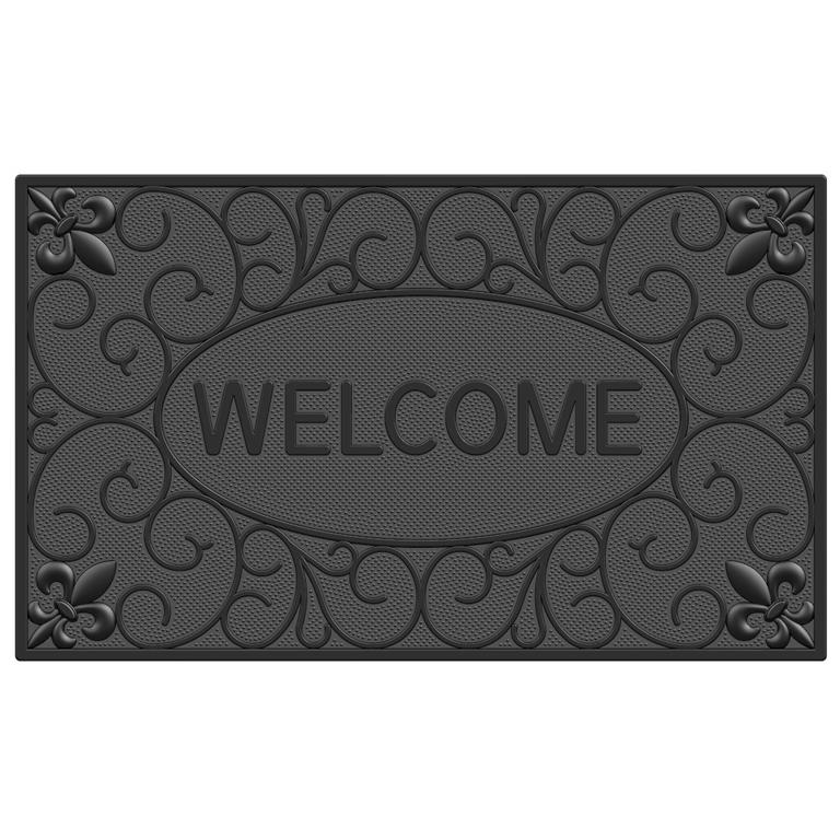 MD-Entree Rubbermat Omega Welcome 45 x 75 cm