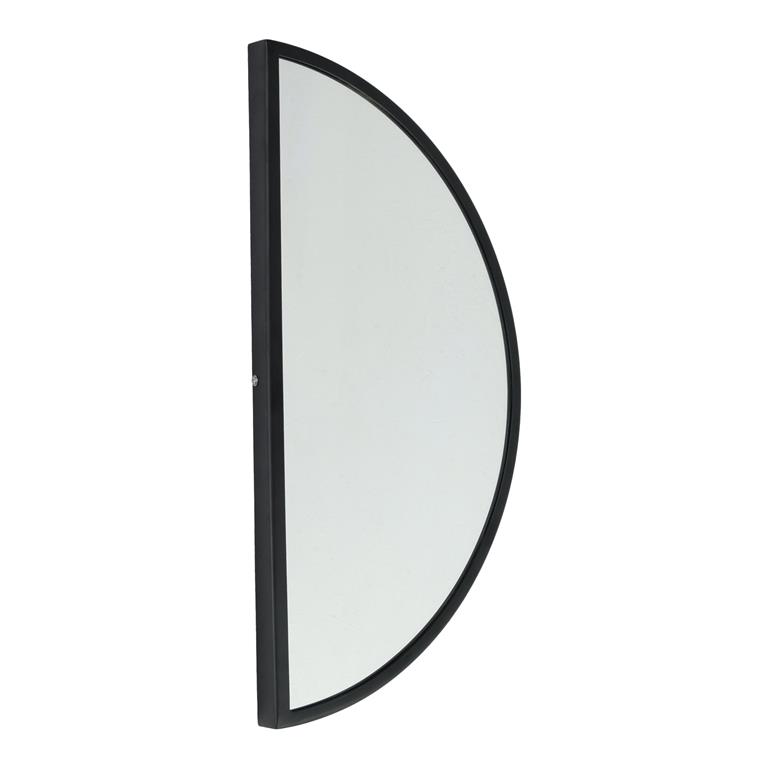 Loft42 Mirror Spiegel Half Rond Zwart Metaal 60x31