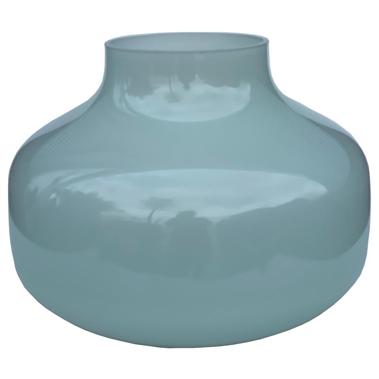 Vase The World Enns opal blue grey Ø35 x H25 cm
