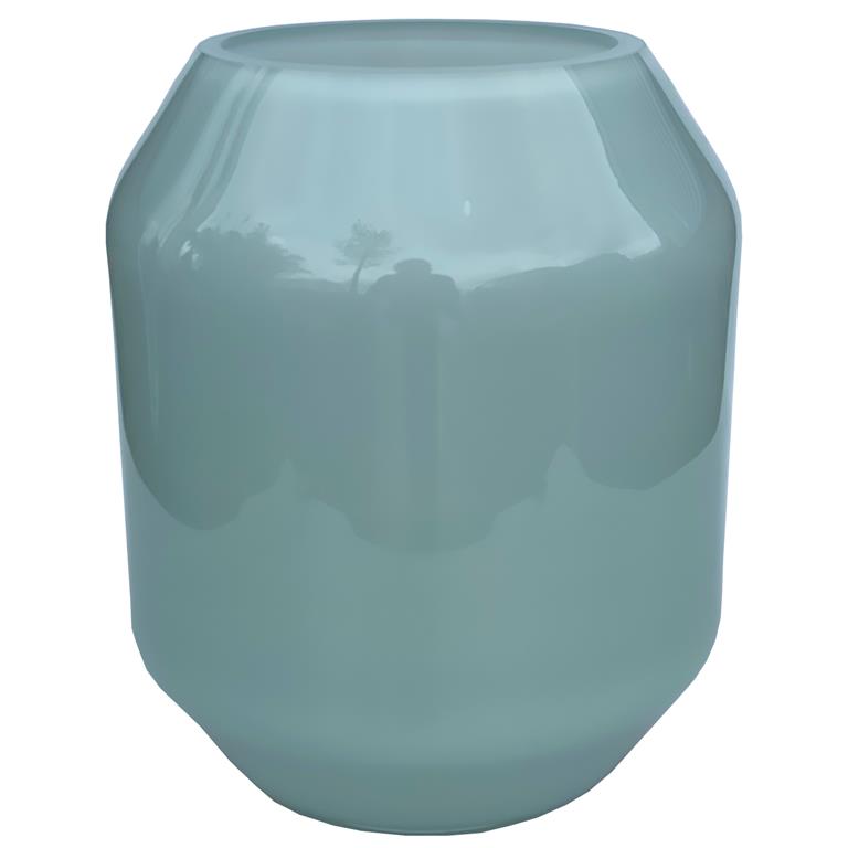 Vase The World Sill small opal blue grey Ø20 x H24 cm