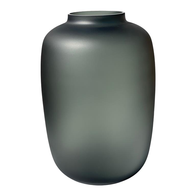 Vase The World Artic Vaas M H 35 x Ø 25 cm Satin Grey