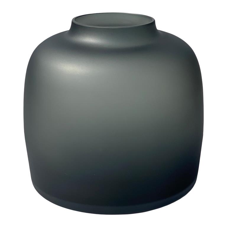 Vase The World Bartica Vaas S H 19 x Ø 21 cm Satin Grey