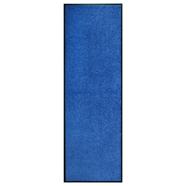 VidaXL Deurmat wasbaar 60x180 cm blauw