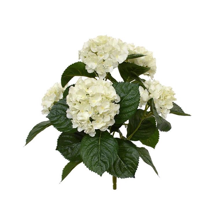 Maxi Fleur kunstplanten Hortensia kunstplant 40cm creme