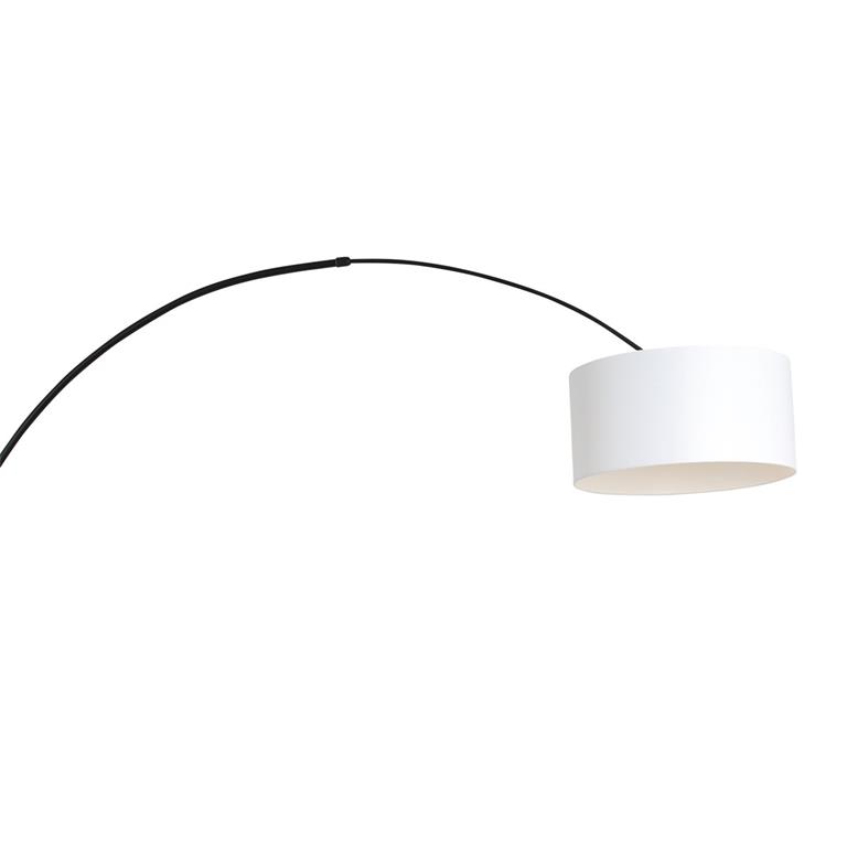 Steinhauer Sparkled Light wandlamp zwart met wit boog kap ?40 cm