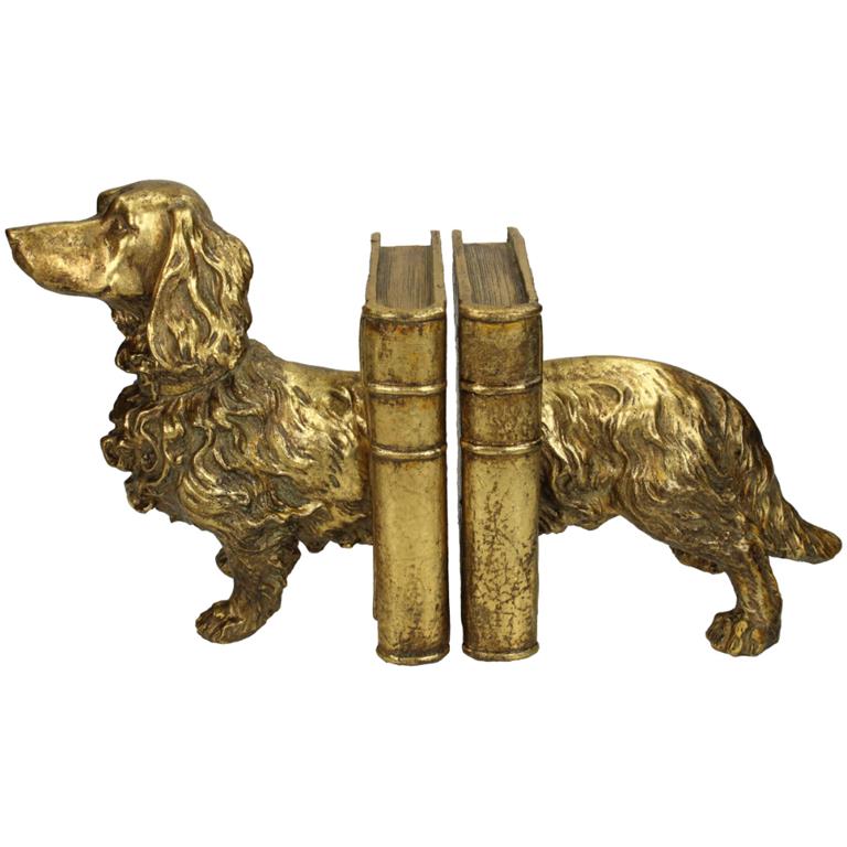 Sfeer voor jou SVJ Home Decorations Honden Boekenstandaard 37 x 12 x 21 cm Goud