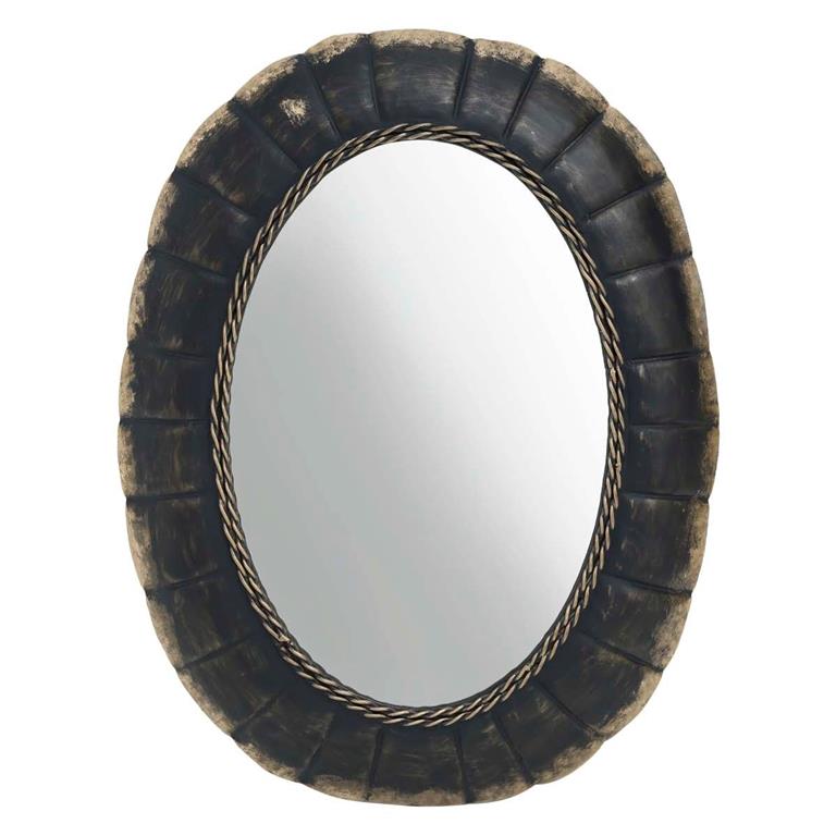 PTMD Seldor Ovale Spiegel 35 x 4 x 60 cm Ijzer Grijs