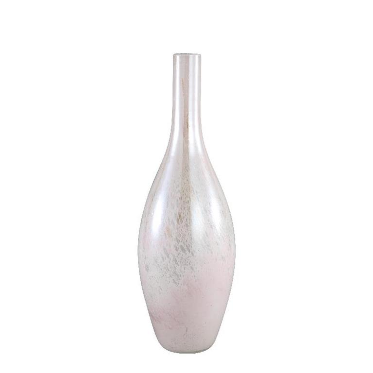 PTMD Nanda Pink glass vase round