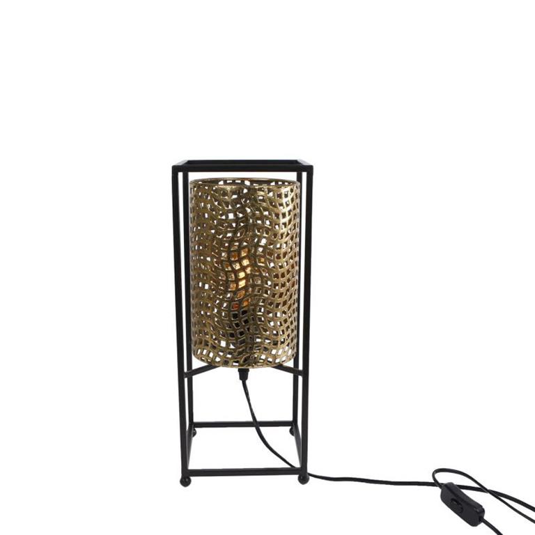 Sweet Living Gouden Tafellamp Sare 16 5x16 5xH40 cm