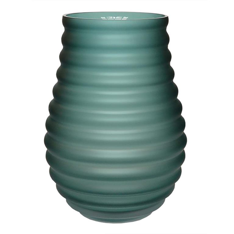 Vase The World Kotto satin green Ø23 5 x H32 cm