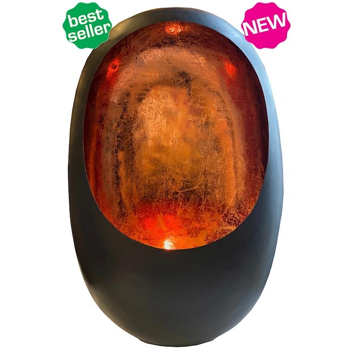 Vase The World Rapa Egg XL copper finish