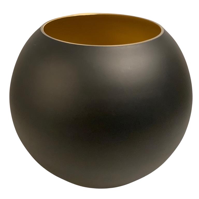 Vase The World Zambezi black gold Ø25 x H20 5 cm