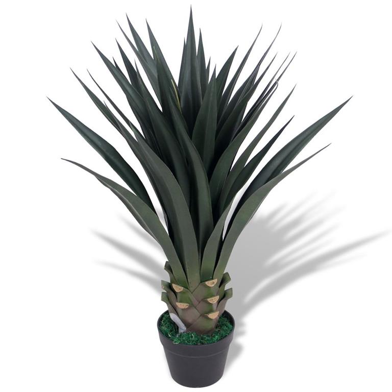 VidaXL Kunst yucca plant met pot 85 cm groen