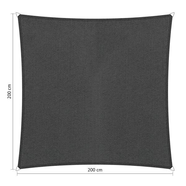 Shadow Comfort Compleet pakket: Vierkant 2x2m Black