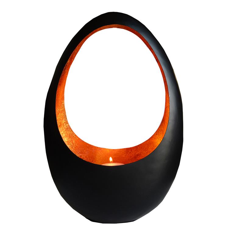 Vase The World Puna Egg copper finish L: 40x23x60 cm