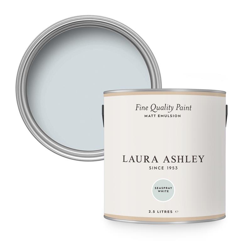 Laura Ashley Muurverf Mat Seaspray White Blauw 2 5 liter