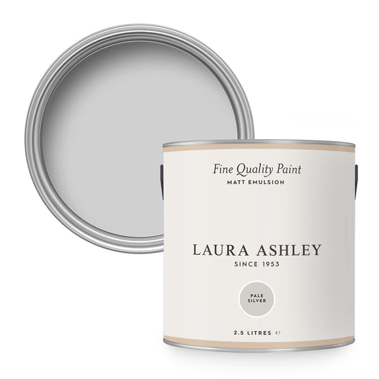 Laura Ashley Muurverf Mat Pale Silver Grijs 2 5 liter