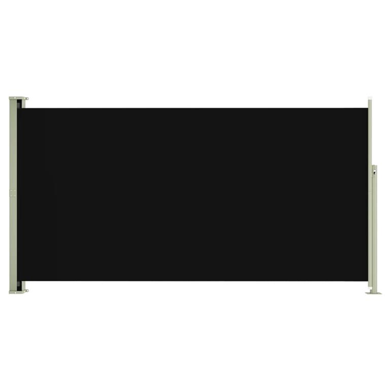 VidaXL Tuinscherm uittrekbaar 160x300 cm zwart