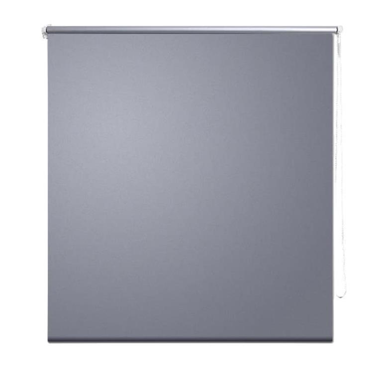 VidaXL Rolgordijn verduisterend 120x175 cm grijs