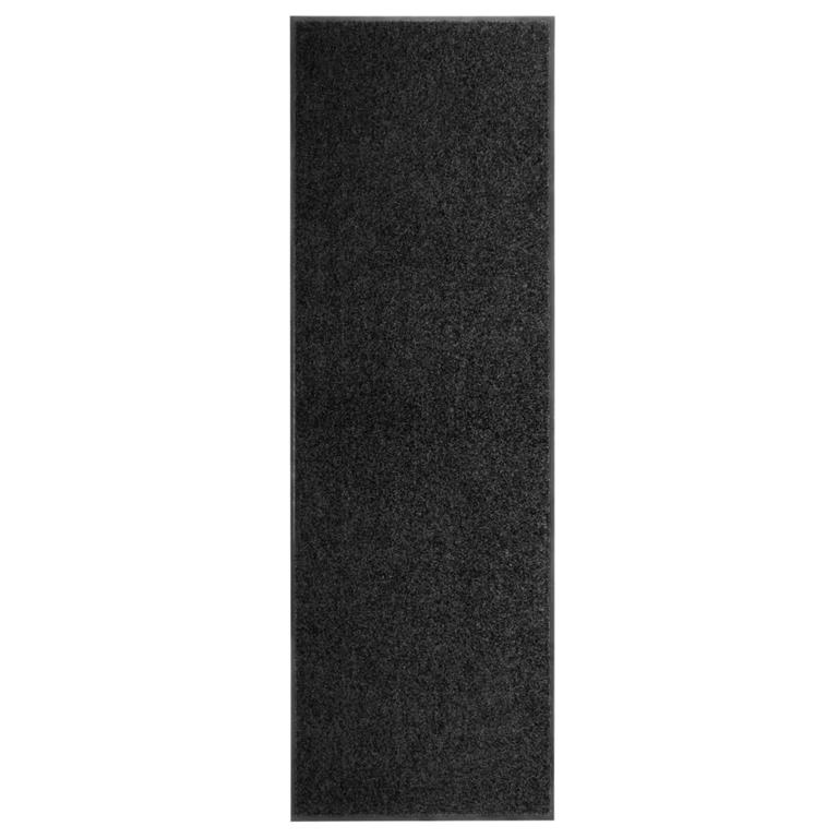VidaXL Deurmat wasbaar 60x180 cm zwart