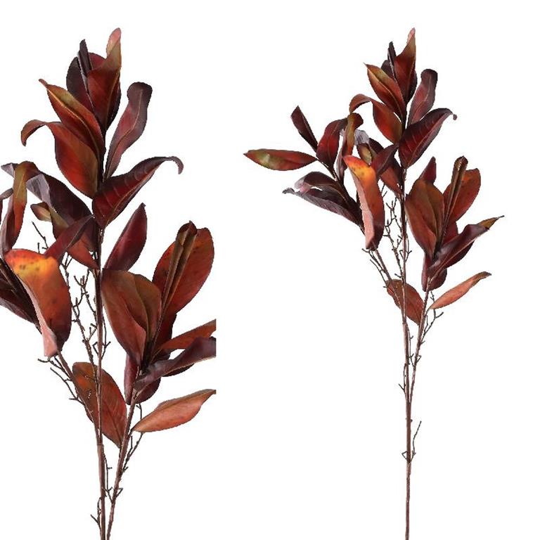 PTMD Magnolia Kunsttak 26 x 59 x 120 cm Rood