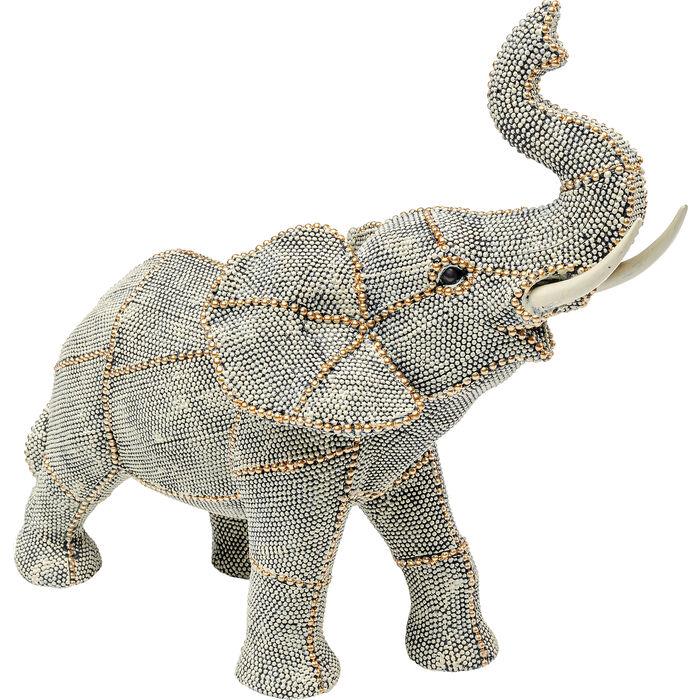 Kare Design Decofiguur Walking Elephant Pearls Small
