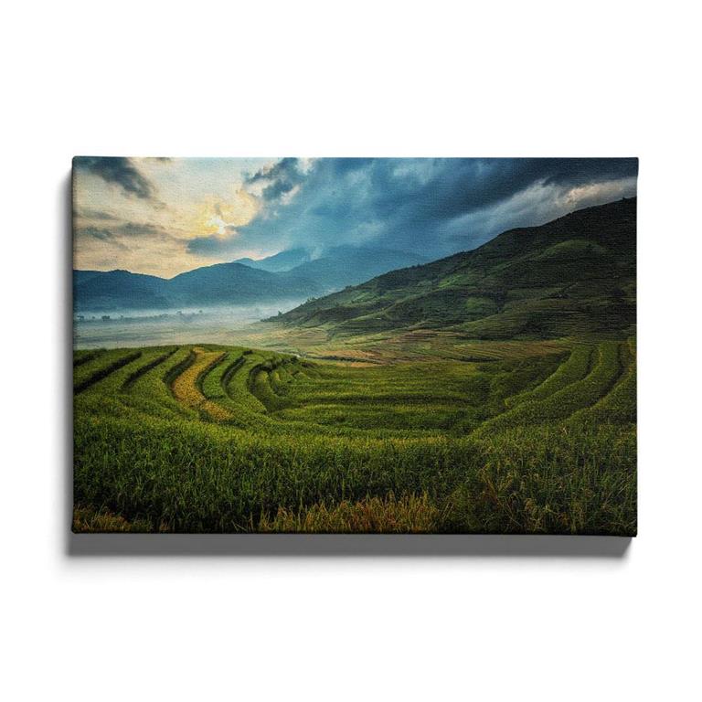 Walljar.com Walljar Schilderij Canvas Agriculture In China