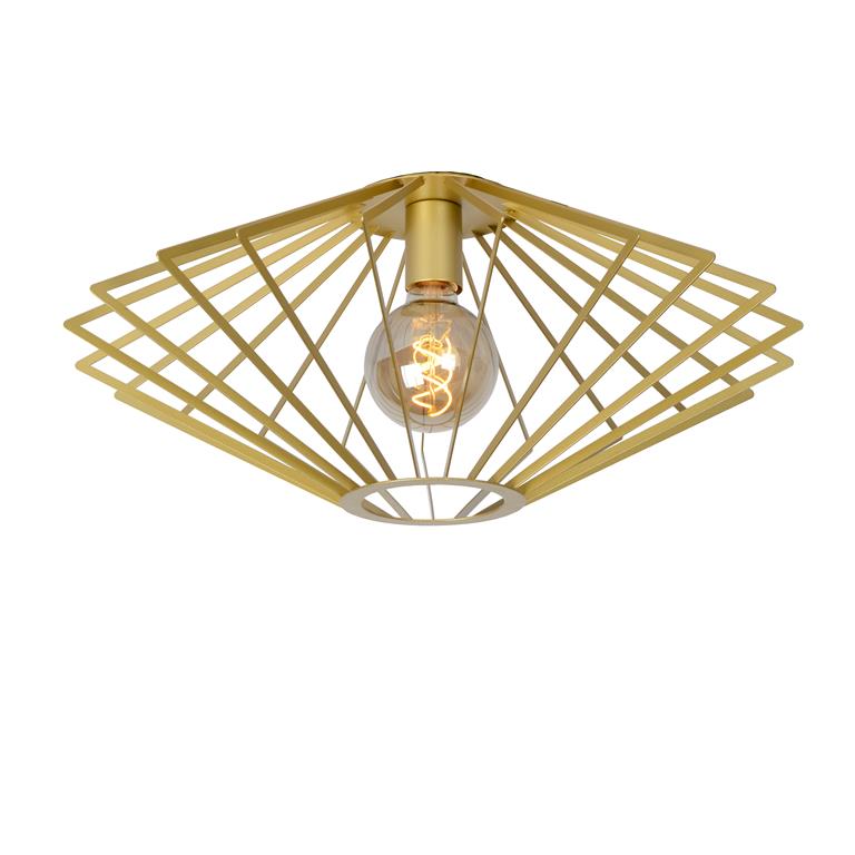 Lucide  DIAMOND Tafellamp - Mat Goud Messing