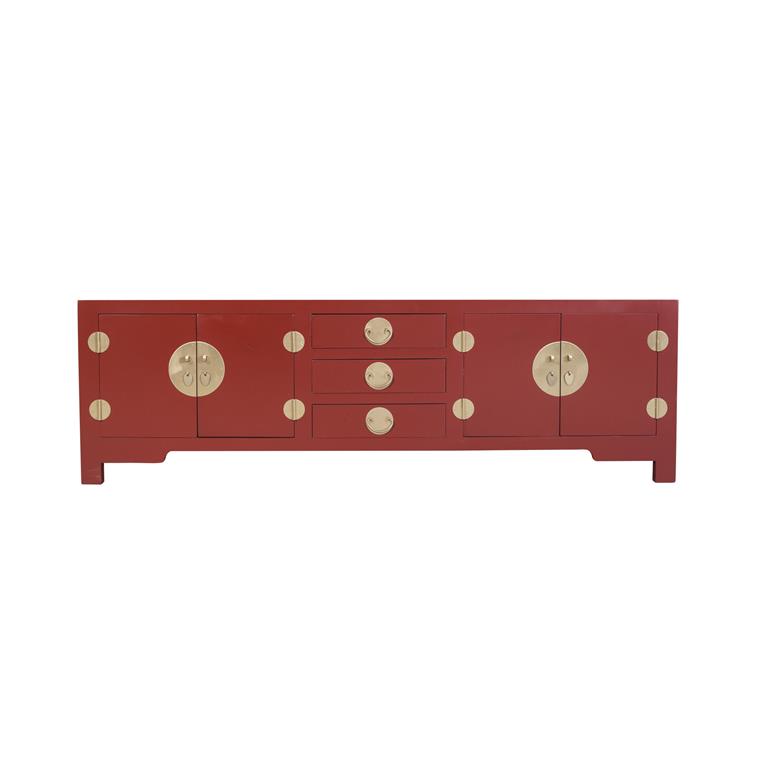 Fine Asianliving Chinese TV Kast Ruby Rood Orientique Collectie B175xD47xH54cm Chinese Meubels Oosterse Kast
