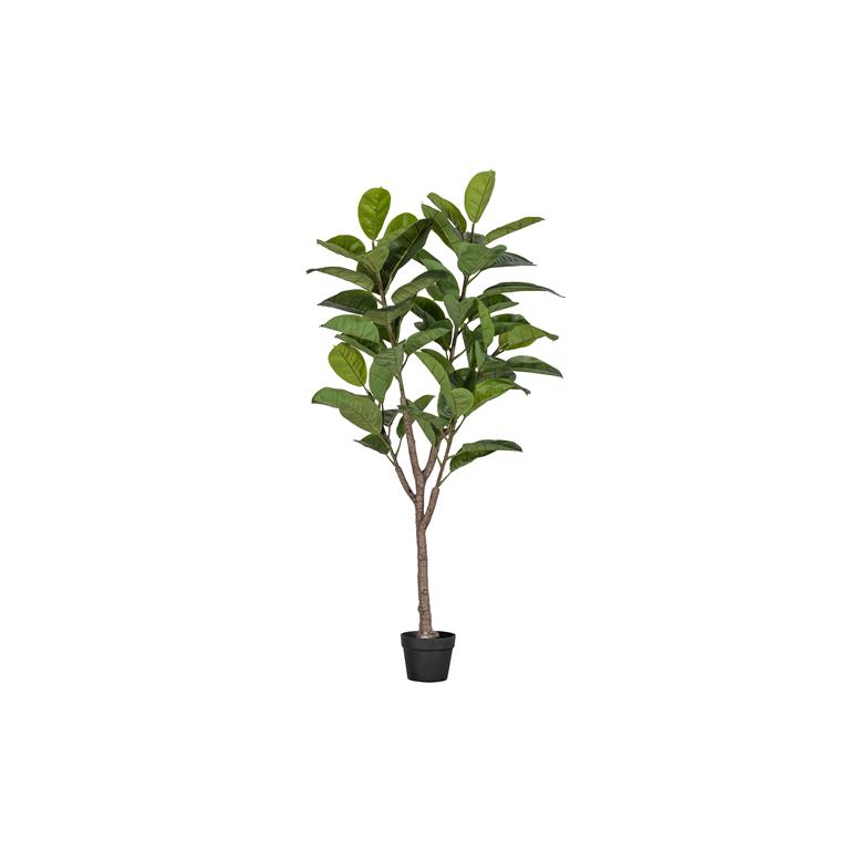 Woood Rubberboom Kunstplant 135 cm Plastic Groen 135x74x55