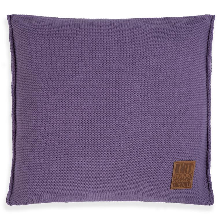 Knit Factory Uni Sierkussen Violet 50x50 cm