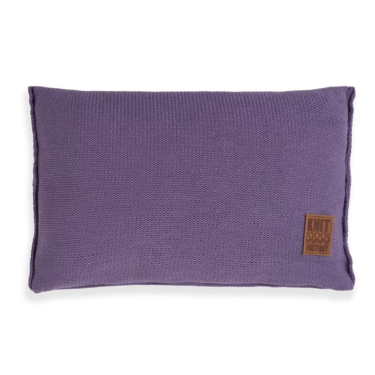 Knit Factory Uni Sierkussen Violet 60x40 cm
